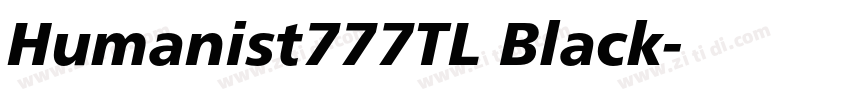 Humanist777TL Black字体转换 Humanist777TL Black字体转换